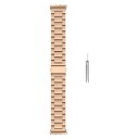 Samsung Galaxy Fit3 Rustfritt Stål Reim Roségull