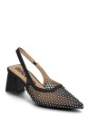 Bianco Biamaralyn Slingback Rhinestone Mesh Black 38