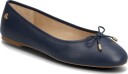 Lauren Ralph Lauren Jayna Nappa Leather Flat   Navy   36