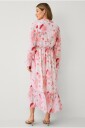 Ellos Collection   Maxikjole i chiffon   Rosa