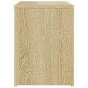 vidaXL Nattbord sonoma eik 40x30x40 cm sponplate