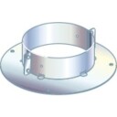 Metalbestos skorstein Ø 130 mm gulvstøtte blank