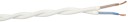 Gelia 4070910171 Tekstilkabel SKK, 2X0,75 tvunnet, 25 m Hvit