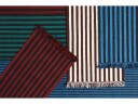 HAY Stripes and Stripes dørmatte 52x95 cm Cherry