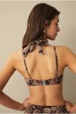 Ellos Collection   Bikini BH med halterneck design   Brun