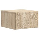  Vegghengt Sidebord 2 pcs Sonoma eik 34,5 x 33 x 20 cm