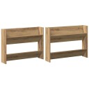  Veggsko skap med hylle 2 pcs artisan eik Konstruert tre