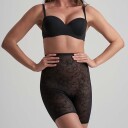 Bye Bra   Shaping shorts med blonder og høy midje   Svart