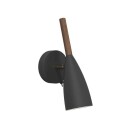 DFTP Pure Vegglampe Black/Walnut