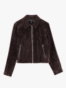 Vero Moda Janice Jade Short Suede Jacket Brun XL