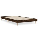 vidaXL Sengeramme røkt eik 90x190 cm konstruert tre