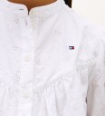 Tommy Hilfiger Broderie Anglaise Dress Ls White 140