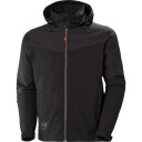 Helly Hansen Oxford Softshelljakke med hette i svart, størrelse L