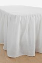 Ellos Home   Sengekappe Candice i vasket lin 60 cm   Hvit