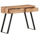 vidaXL Konsollbord 100x35x76 cm heltre akasie med naturlig kant