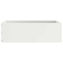 vidaXL Gjerdekant 6 pcs Hvit 40 x 40 x 13 cm Stål