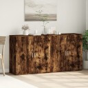  Skjenker 2 stk røkt eik 79x38x80 cm konstruert tre