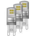 Osram LED Pin 1,9W/827 (30W) G9, Pakke á 3 stk.