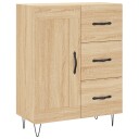 vidaXL Skjenk sonoma eik 69,5x34x90 cm konstruert tre