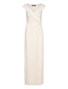 Lauren Ralph Lauren Jersey Off The Shoulder Gown   Cream   44