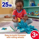 Mega Bloks 3-i-1 Byggesett med Dinosaurfigurer for Barn