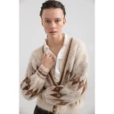 Project Aj117 Dame Strikkevarer Beige S,