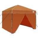 vidaXL Pop-up markise telt Oransje 250 x 250 cm stoff