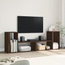  TV-benker 2 stk brun eik 75x30x50 cm konstruert tre