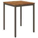 vidaXL Hage middagsbord Naturlig og Kaffe 60 x 60,5 x 75 cm