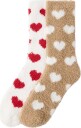 Lindex 2 Pack Fluffy Socks   BEIGE   36/38