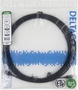 DELTACO Nettverkskabel Cat6 U/UTP AWG28 LSZH 5,0 m Svart