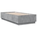  Sengeramme betonggrå 100x200 cm konstruert tre 8721012274549