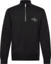 Calvin Klein Jeans Cl Ls 350Terry Mcro Mnlg Qtr Zip   Black   XXL