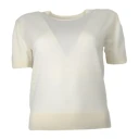Kaos Dame Strikkevarer Beige L,