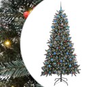  Kunstig juletre grønn 114 x 114 x 210 cm PVC og plast og stål