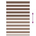  Sebragardin brun 110x100 cm stoff bredde 105,9 polyester