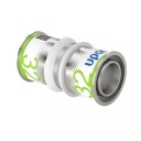 Uponor S Press Plus Skjøtekobling 20 mm Rustfritt Stål for Gulvvarme og Radiatorsystemer