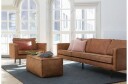 Bepurehome - Rodeo 2,5 pers. i øko-skinn Konjakk 1634974-02-05 1610496-03-0
