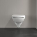 VILLEROY & BOCH O.NOVO COMPACT VEGGSKÅL M/TOALETTSETE, HVIT ALPIN