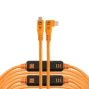 Tether Tools LeverLock Kabel Kit Optima 9,2m. Rett til Vinklet Oransje