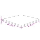  Firkantet bordplate mørkebrun 50x50x1,5 cm behandlet heltre eik 343015