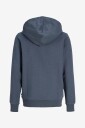 Jack & Jones Junior   Hettegenser Jjelogo Sweat Zip Hood 2 Col Aw26 S   Grå