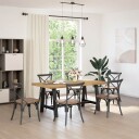  Spisebord NOAIN A-formede ben 180x90x75 cm heltre furu 8721158503275