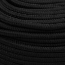  Arbeidstau svart 6 mm 50 m polyester