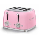 Smeg 50's Style Brødrister 4 Skiver Pastellrosa TSF03PKEU