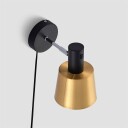 Lindby Vlada vegglampe for lesing, messing, svart