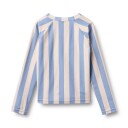 Wheat Bade T Shirt Med Glidelås Ada  Bold Blue Stripe (110 / 5 år)