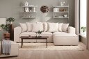 Cubo 4 seters Dyp Modulsofa med Divan i Stoff   Beige