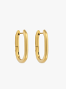 Who Is She Mini Oval Hoops Gull ONE SIZE