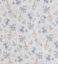 Nørgaard Madsens Sengetøy   Baby   Beige m. Elefanter/palmer   Nørgaard Madsens   Baby   Sengetøy   Baby Hvit Lyseblå